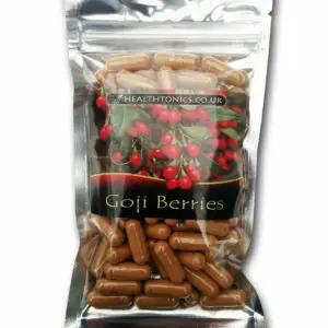 Goji Berry Extract (8:1 equivalent to 3,200mg ), Vegan Capsules